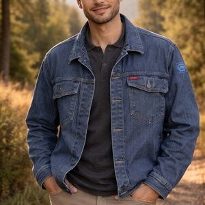 Ecko Unltd. Urban streetwear 100% Cotton Blue Denim Jacket Size XL